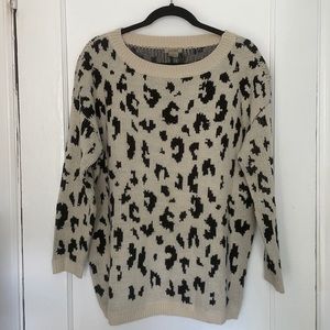 Size Small Leopard print sweater. Oversized.